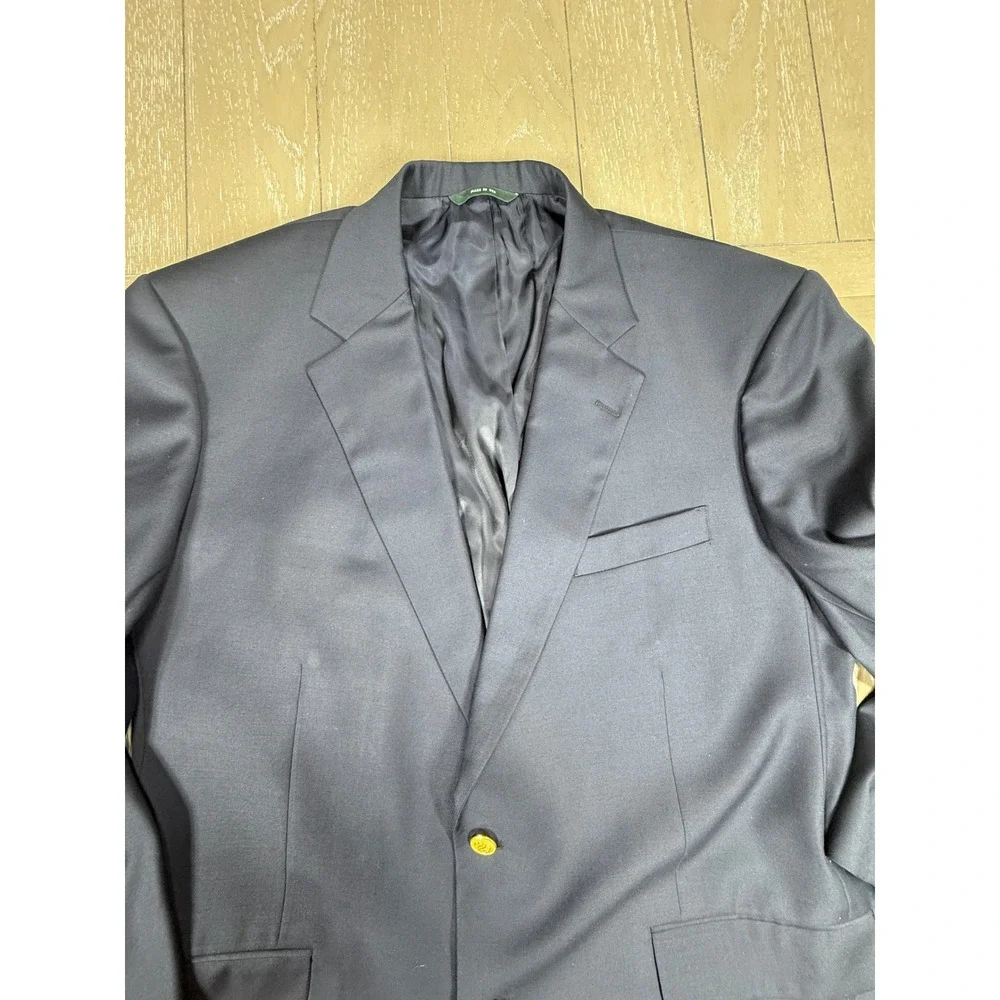 Brooks Brothers Loro Piana Sport Coat Mens 48R Navy Wool Blazer Country Club USA